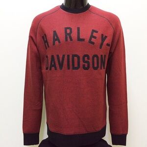 EUC Harley-Davidson Men's Burgundy Red Crewneck Sweater Size Large